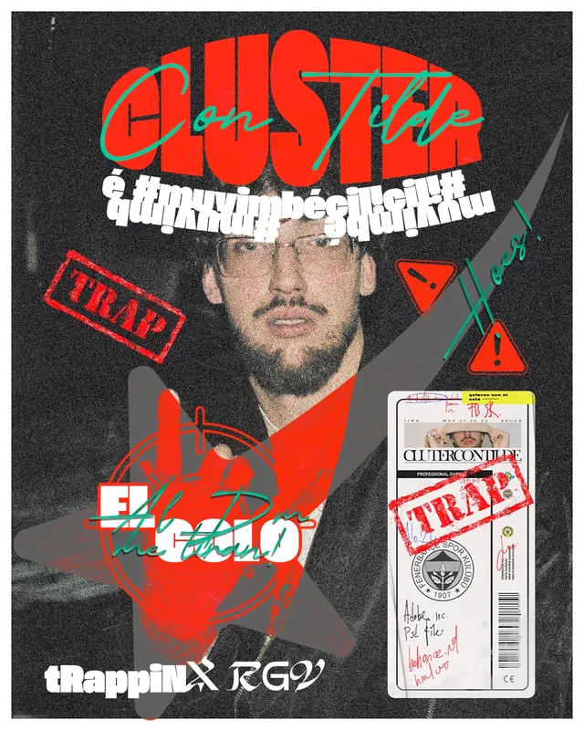 Portada de disco: Cluster, Con Tilde
